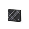 Hazzys (신세계센텀점)DUBLIN 블랙 체크 가죽 2단 반지갑 HJWA5E866BK (Duty Free