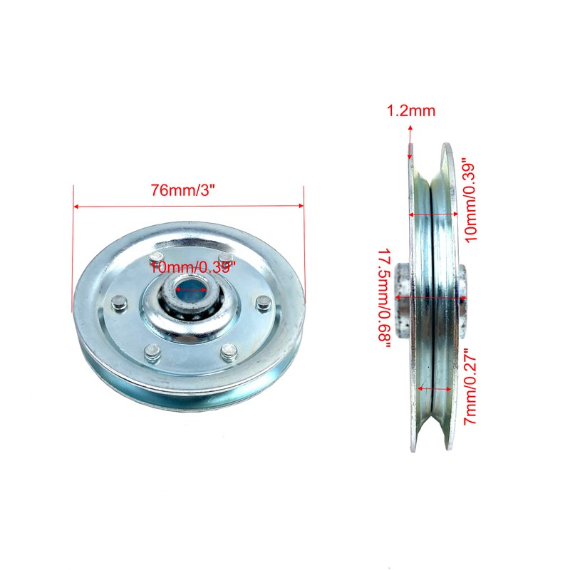 4Pcs 3 Inch Garage Door Pulley Kits,Heavy Duty Garage Door