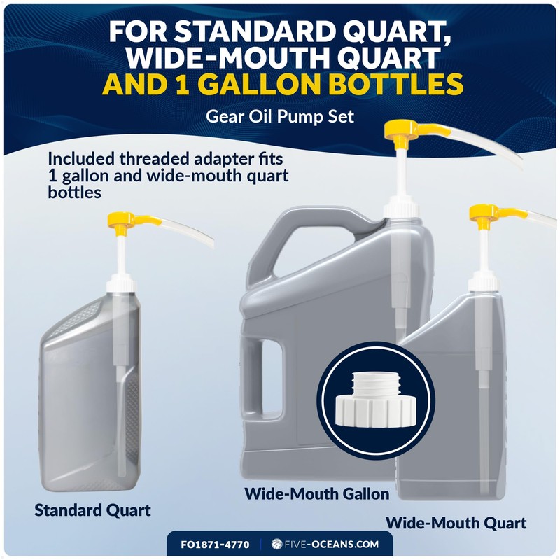 Five Oceans Outboard Motor Flusher and Lower Unit Gear Oil
