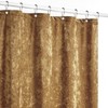 Fredsure Distressed Velvet Shower Curtain Set, 13 Pieces Caramel Gold