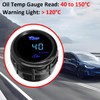 LKRXW Car Oil Temperature Gauge 12V Auto Oil Temp Gauge