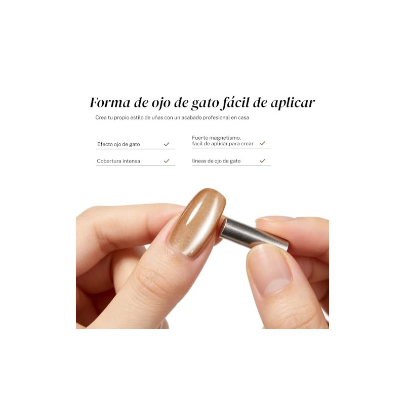 CHERIMOYA Esmalte Cat Eye Efecto Cristal Ojo De Gato 8ML