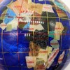 Unique Art 4.3" (110 mm) Diameter Gemstone Globe Paperweight Paper