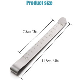 20 PCS Stainless Steel Hemming Clips,3 Inch Measurement Ruler Sewing Supplies,Metal Hem Clips Metal Hem Sewing Tool Hem Marker Tool for Fabric Clips Measurement Ruler