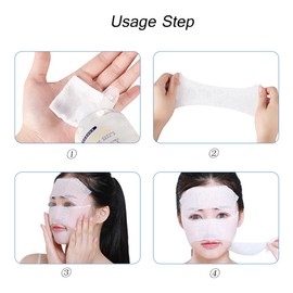200Pcs Stretchable Cosmetic Cotton Pads Soft Thin Square Cotton Pads with Hole Makeup Remover Cotton Pads Moisturizing Facial Makeup Pads for Wet Compress Face Toner