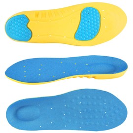 Insoles Memory Foam Insoles Shoes Inserts for Men and Women, Kids, Providing Arch Support, Cushion and Shock Absorption, Relieve Foot Pain (S)