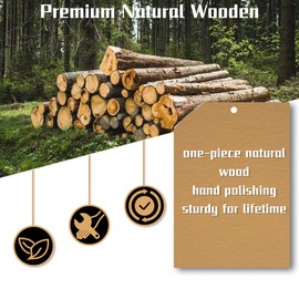 Wood Spatula for Cooking, Kitchen Utensil Spatula Turner for Nonstick Pan Cookware, 12 inch Frying Spatula with Flat Bottom Edge for Stirring, Mixing and Flipping