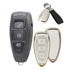 For Ford Focus Key Ford Kuga Key Fob For Ford Fiesta Focus Grand S-Max C-Max Galaxy Monde with Car Fob Cover Ford Fiesta KeyChain Uncut Blade
