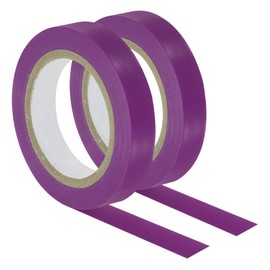 PATIKIL 32.8Ft Grip Finishing Tape, 2 Pack PVC Racquet Finishing Tapes Racket Accessories Sticky Seal for Tennis Badminton, Purple