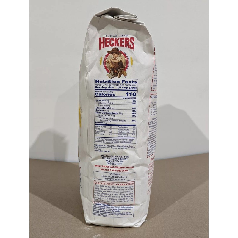Heckers Unbleached All Purpose Flour 25lb