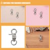 LIOOBO 5pcs Bird Cage Lock Badges Medium Bird Stainless Steel