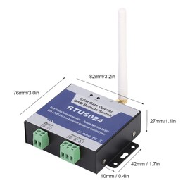 Gate Opener Relay, Door Control RTU5024 Upgrade GSM Gate Opener Relay Switch Wireless Remote Control Door Opener DC 9-24V(#1)