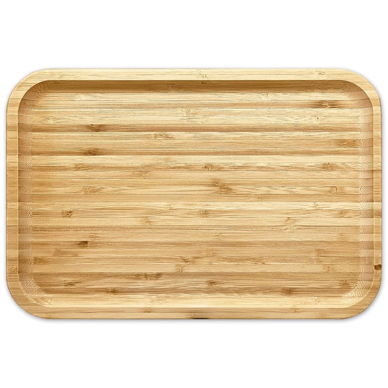 Bam&Boo Bamboo Serving Tray Natural Minimalist Rectangular (11.7” x 7.8"
