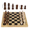 TOWO Wooden 3-in-1 Chess Board, Chess Game, Lady Game, Backgammon