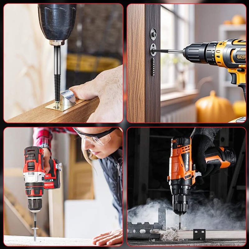 Flintronic 6Pcs Damaged Screw Extractor Set, Rounded Screw Remover Kit