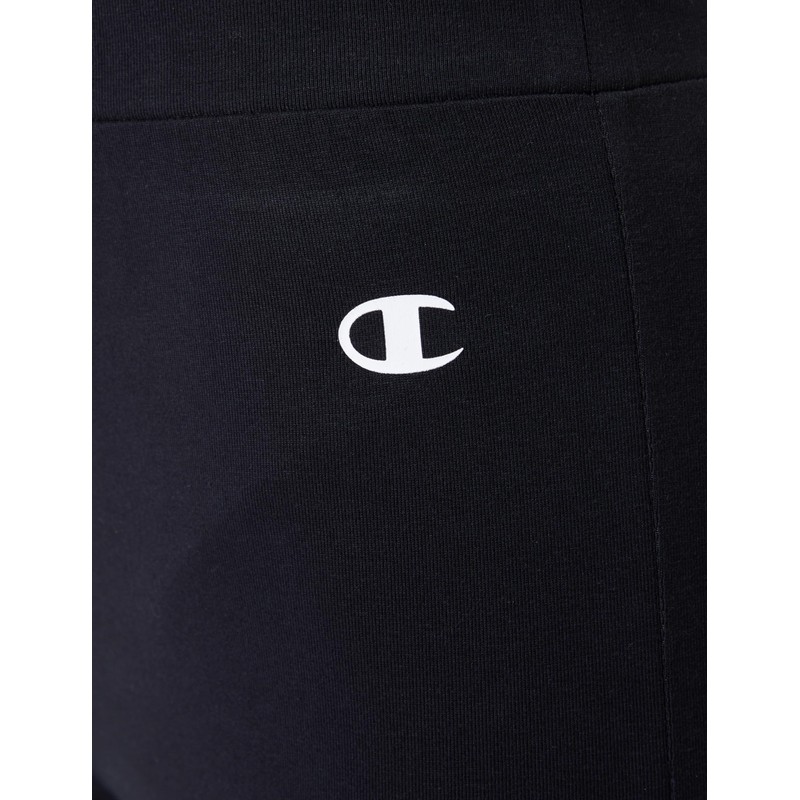 Champion Legacy Leggings Vita Alta in Cotone Lycra Donna, Nero