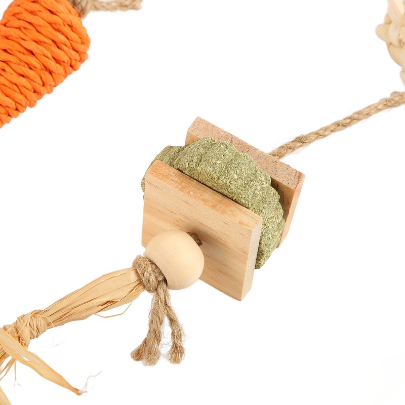 Rabbits Cage Hanging Chew Toys Safe Teeth Grinding Healthy Bunny