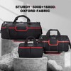 HAUTMEC 3PCS Large Tool Bag Set, Heavy-Duty Wide Mouth Tool