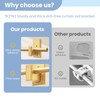 TKZTKZ No Drilling Curtain Rod Brackets:Self Adhesive Curtain Rod Holders