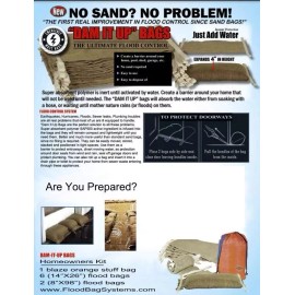 Fb Systems Kit Sand Bag Self-Inflating water Flood Emergency hurricane not StormTec FEMA