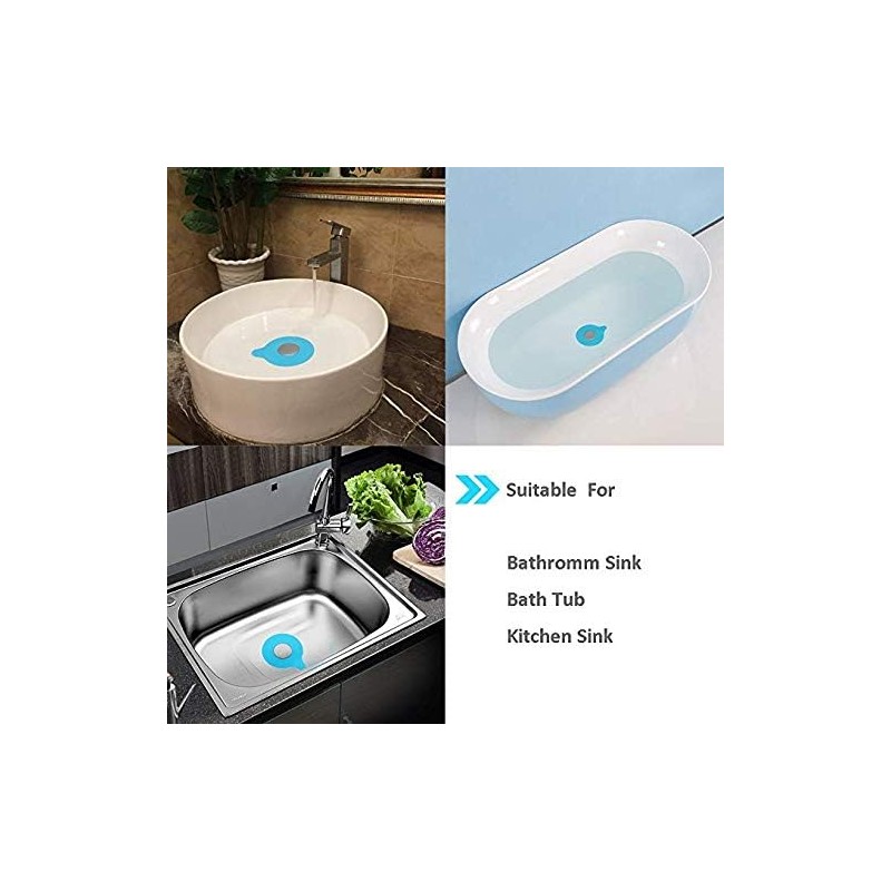 Mydio Bathtub Drain Stopper Silicone Bath Tub Drain Stopper Plug