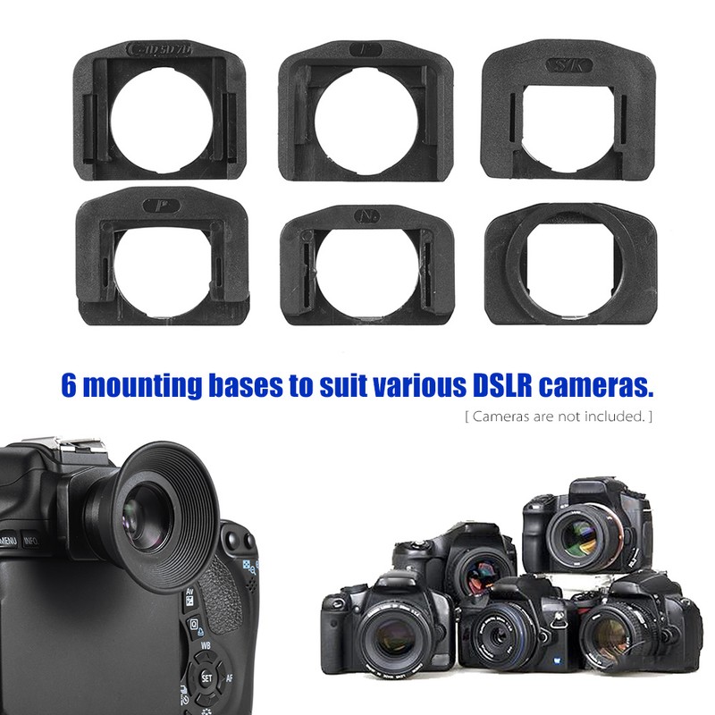 1.51X Fixed Focus Viewfinder Eyepiece Eyecup Magnifier for DSLR Camera