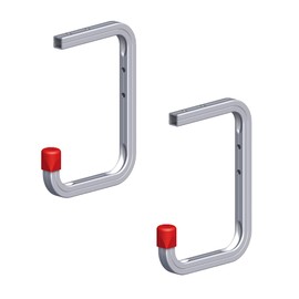 Gedotec Wall Hooks & Ceiling Hooks Metal for Garage, Basement & Warehouse | Galvanised Steel | Universal Hooks for Storage Shelf | 150 x 255 x 155 mm | Load Capacity 50 kg | Pack of 2 - Metal Hooks