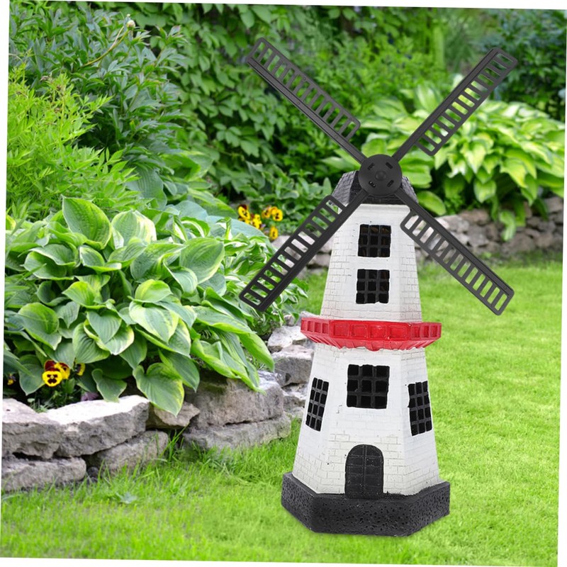 Kisangel 2pcs Windmill Blades Plastic Windmill Parts for Garden Sturdy