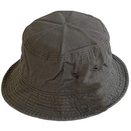 NEWHATTAN Stone Wash Bucket Hat 1500 [Parallel Import], green, L