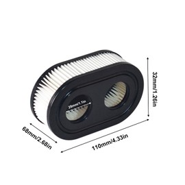 NEWHE 2 x High Quality Air Filter for Briggs & Stratton Engines 550E 550EX Eco-Plus 575EX Series Air Filter Lawnmower Reference Number 798452 798339 593260 093000er 09P0000er, 4247, 5432, 5432K