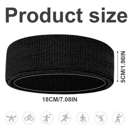 LQIOACU Pack of 3 Women's Hair Bands, Headband Girls/Boys/Children, Yoga Cotton Headbands, Elastic Stretch Sweatband, Hair Band, Mixed Colours, Ballet Headband