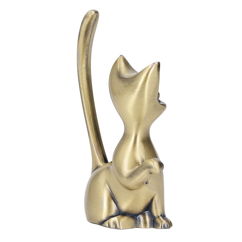 Cat God Ring Holder Cat God Design Zinc Alloy Sturdy