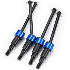 LSG Steel Universal Front and Rear CVD Shafts Set Driveshaft Wheel Hex for Arrma 1/18 Granite Grom/Typhon Grom Upgrade Parts (Red)