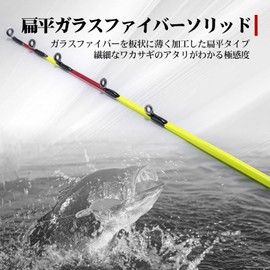 Goture Wakasagi Rod Parts, Tip 8.3 inches (21 cm), SSS Action, Flat Skeleton Tip, 0.2 inch (5 mm)