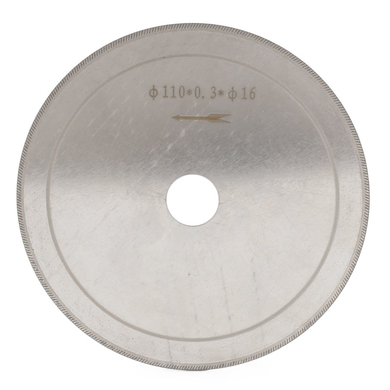 ILOVETOOL Gem Stone Cutting Saw Arbor 5/8" Rim 0.4mm 110mm