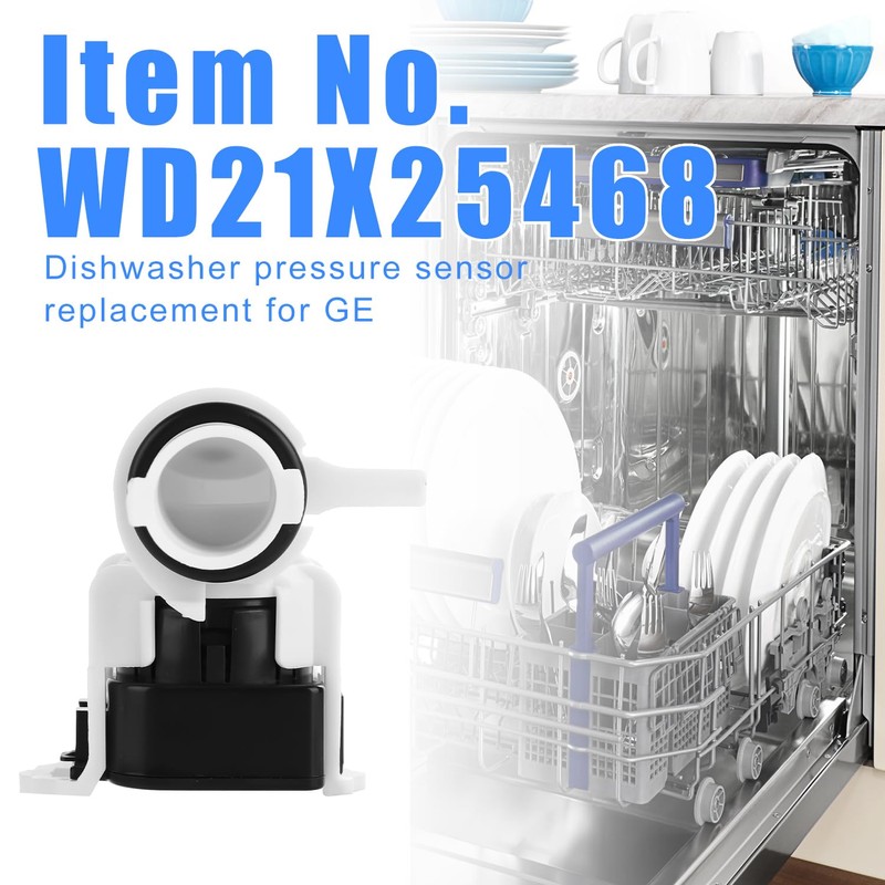 Dishwasher Pressure Sensor, WD21X25468 Dishwasher Pressure Sensor Replacement Plastic Dishwasher
