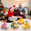 HBKUUY 4 Coches de Juguete de Dibujos Animados, Adecuado para