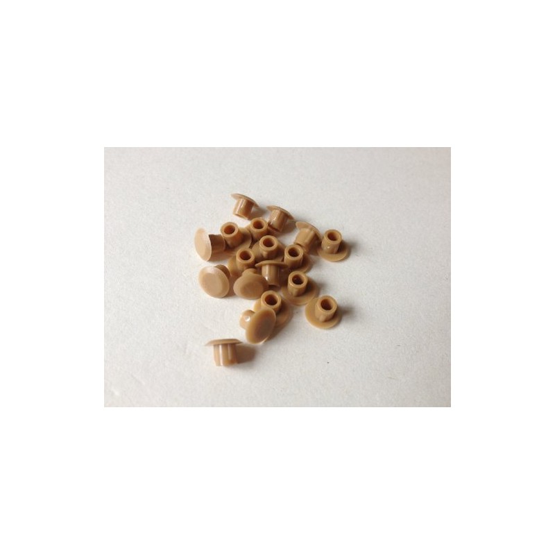 Hinge and Bracket Supplies Hole Cover Cap Pack 50 Oak