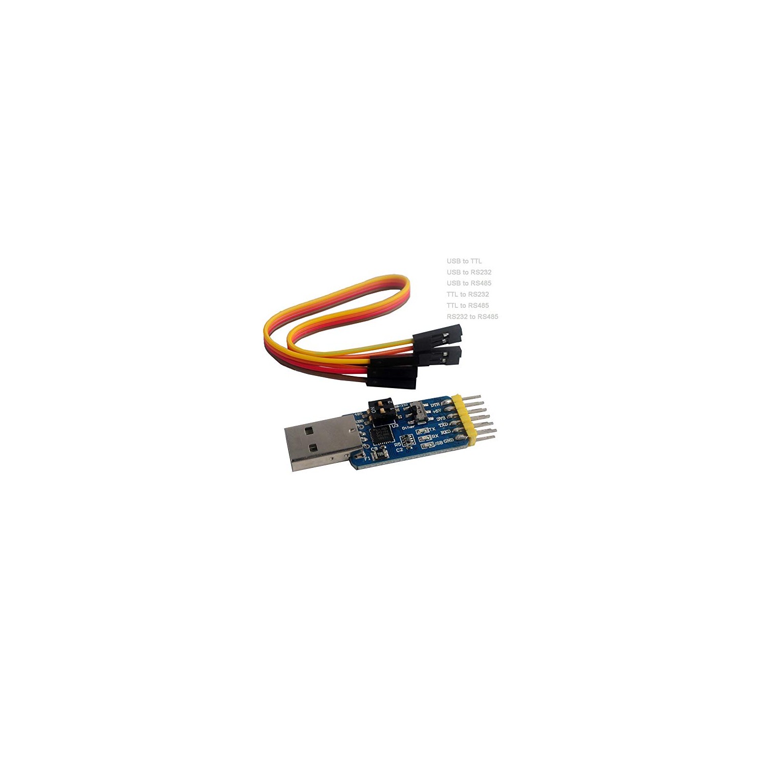 DIYmalls CP2102 USB to TTL Adapter Serial Module USB to RS485 232, TTL ...