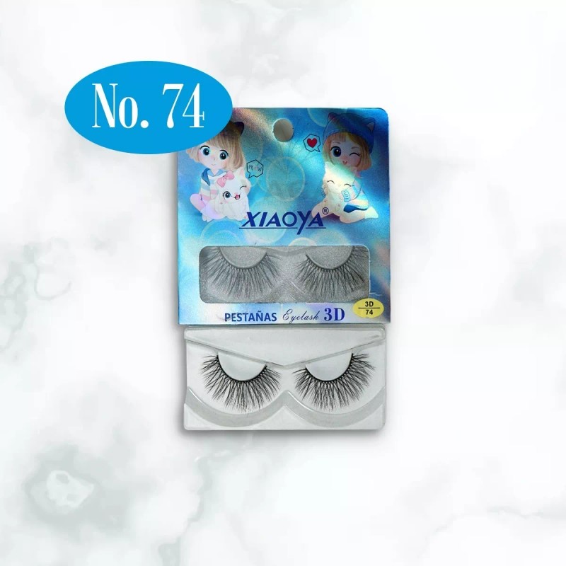 Vaga 12 Par Pestañas Postizas 3d Vision Natural Eyelash Caja