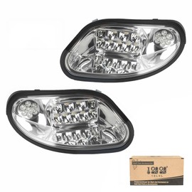 10L0L Golf Cart Headlights for EZGO TXT/T48 (2014-Up) - Driver & Passenger Side Replacement, 12V Bright Headlights Direct Fit Gas/Electric Models