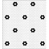 Itsy Bitsy Mini Black and White Hexagon Flower Tile Dollhouse