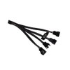 Alphacool Y-Splitter 4-Pin to 4x 4-Pin PWM, 15 cm, Black