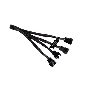 Alphacool Y-Splitter 4-Pin to 4x 4-Pin PWM, 15 cm, Black