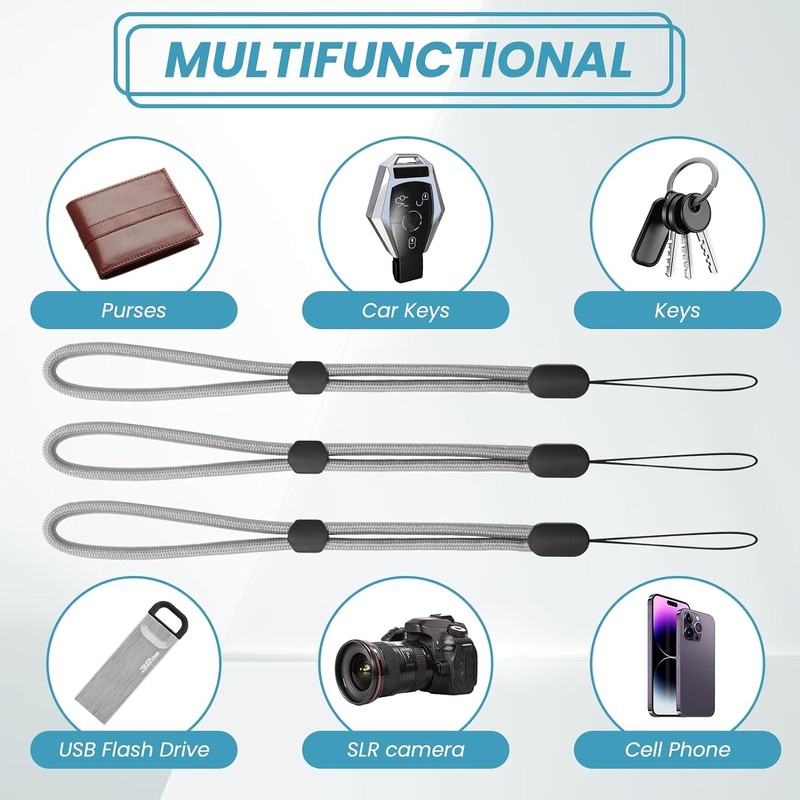 3 Pack Cordón para Celular, Correa para Celular Ajustable Nailon,