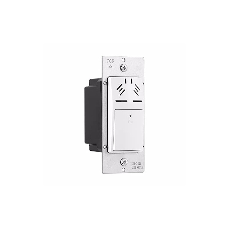 Eaton HDFS3P1-W-L Humidity Sensor and Bath Fan Control Single Pole,