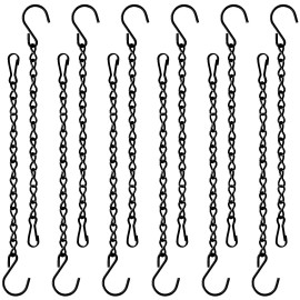 TAORISH 12 Pack 9.5 Inch Hanging Chain For Bird Feeders, Planters, Lanterns, W