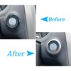 CYCDIY Silver Car Engine Start Stop Button Ignition Ring Cover
