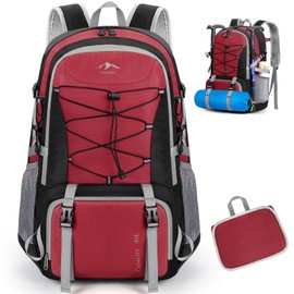 RAINSMORE Men's Backpack, Folding Backpack, 10.6 gal (40 L), Mountain Climbing Backpack, Large Capacity, Lightweight, Outdoor, Mountain Climbing, Backpack, Disaster Prevention, Fishing, Camping,