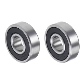 QUARKZMAN 6000-2RS 10 x 26 x 8 mm Ball Bearings x 2 Pieces Double Sealed Chrome Steel for Tools and Machines with High Hardness